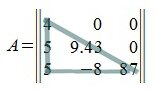 нижняя треугольная матрица 