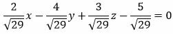 Каноническое и нормальное уравнение плоскости