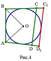 Если в четырехугольник можно вписать окружность то суммы его противоположных