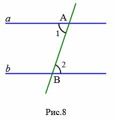 Даны две параллельные прямые ab и