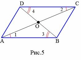 Доказательство подобия треугольников в параллелограмме