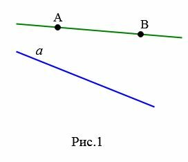 Взаимное расположение прямой и треугольника