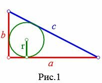 Найдите радиус вписанной и описанной окружностей прямоугольного треугольника