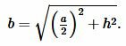 Длина сторон равнобедренного треугольника калькулятор