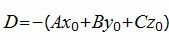 Найти уравнение плоскости проходящей через точку d параллельно плоскости авс